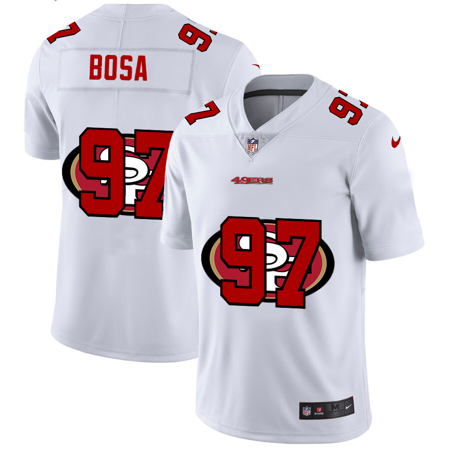 2020 New Men San Francisco 49ers #97 Bosa White Limited NFL Nike jerseys